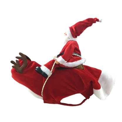 Santa Rider Dog Costume