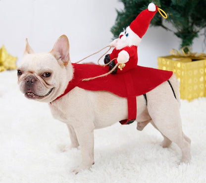 Santa Rider Dog Costume