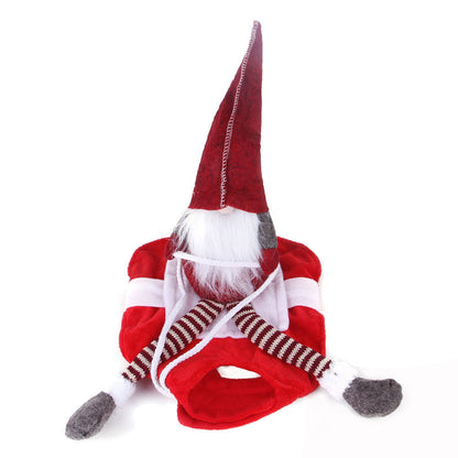 Santa Rider Dog Costume